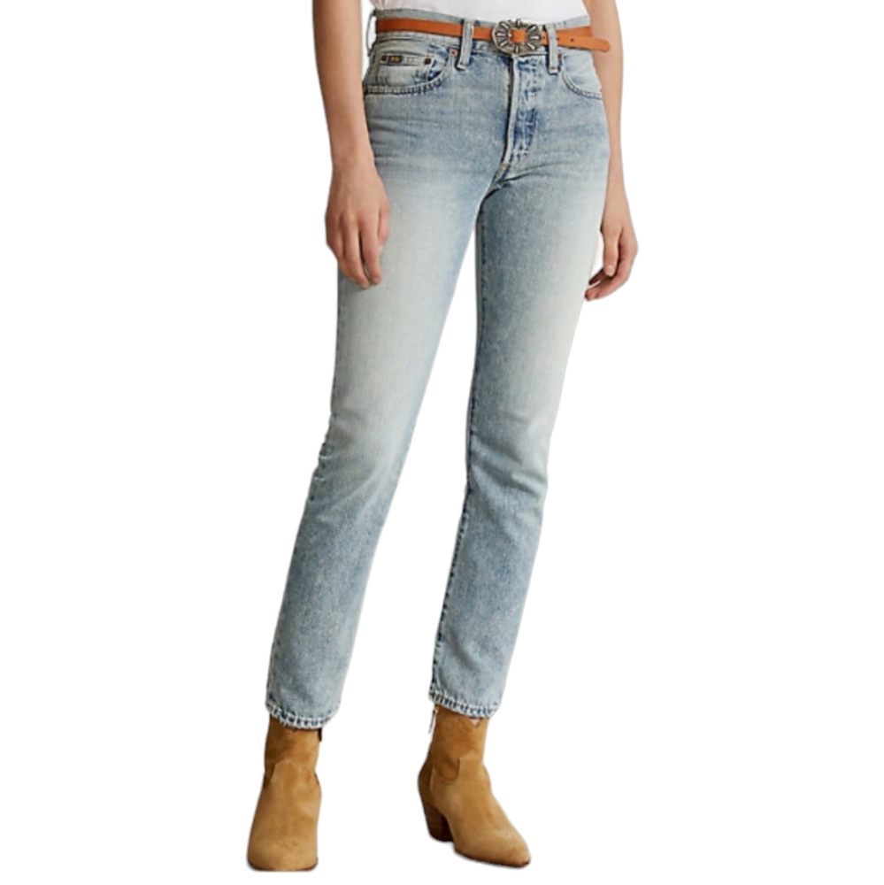 Polo Ralph Lauren Size 27R Callen High-Rise Slim Jean, Light Blue NWT - Picture 7 of 7